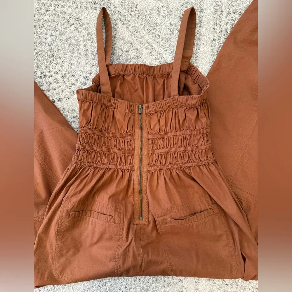 Universal Thread Cropped Rust Jumpsuit/Romper Sz S - Picture 10 of 11